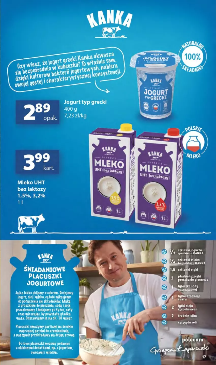Gazetka promocyjna Delikatesy Centrum - Franczyza DC38 Czwartek - ważna 17.09 do 23.09.2026 - strona 17 - produkty: Jogurt, Lanki, Olej, Piec