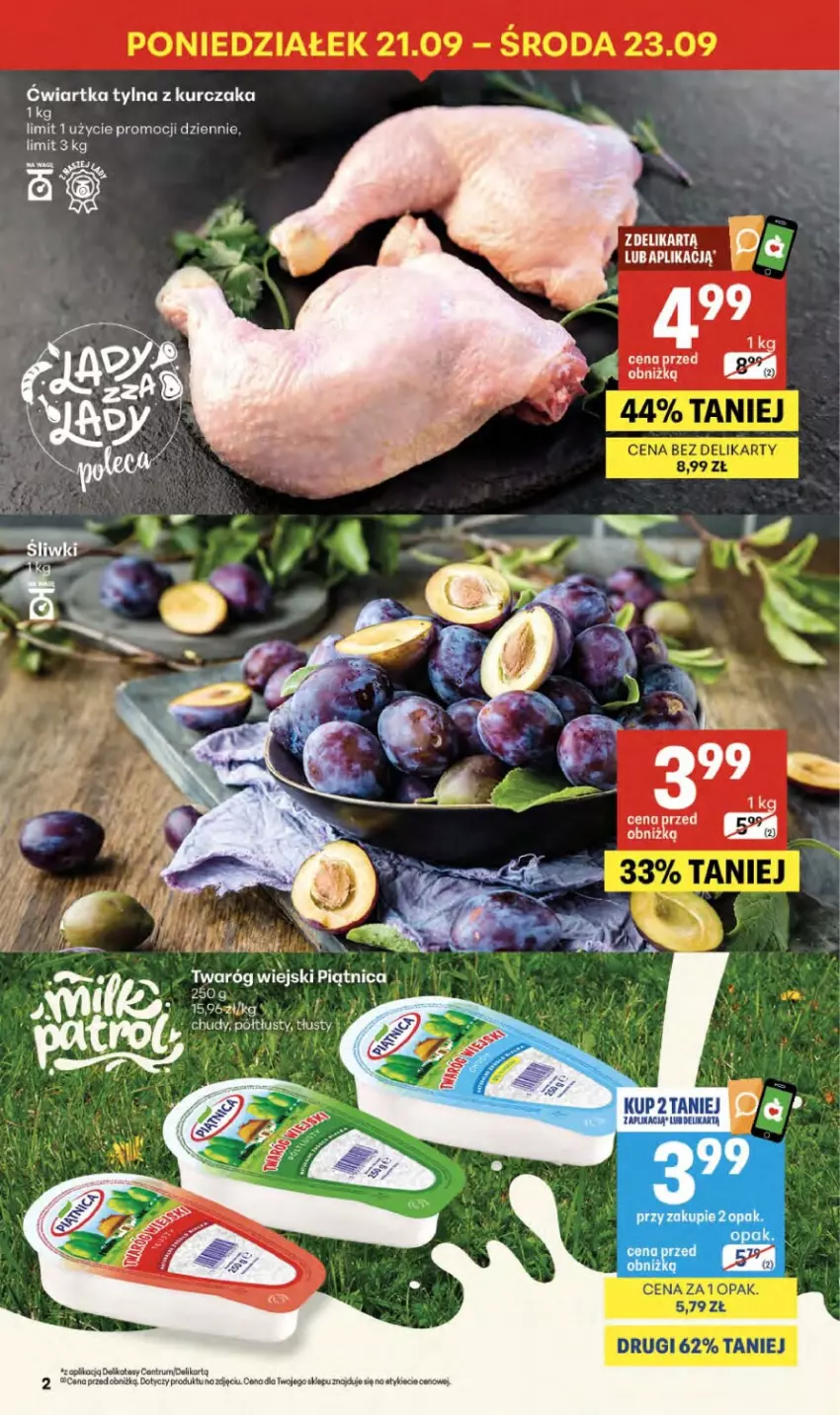 Gazetka promocyjna Delikatesy Centrum - Franczyza DC38 Czwartek - ważna 17.09 do 23.09.2026 - strona 2 - produkty: Koc, Kurczak, Piątnica, Pur, Rum, Twaróg