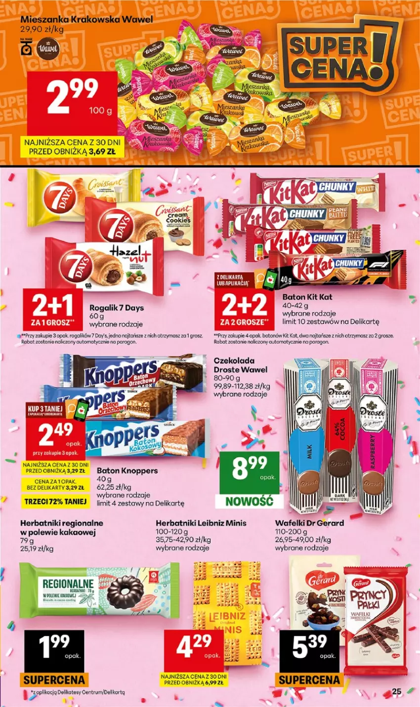 Gazetka promocyjna Delikatesy Centrum - Franczyza DC38 Czwartek - ważna 17.09 do 23.09.2026 - strona 35 - produkty: 7 Days, Amica, Baton, Czekolada, Dr Gerard, Herbatniki, Kakao, Kit Kat, Knoppers, Robot, Rogal, Rum, Wawel