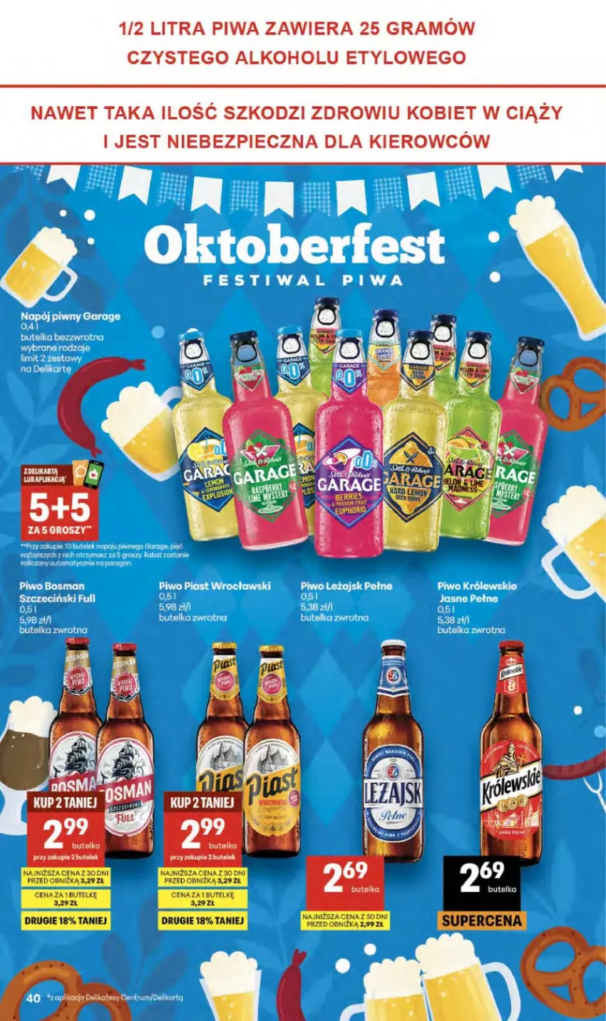 Gazetka promocyjna Delikatesy Centrum - Franczyza DC38 Czwartek - ważna 17.09 do 23.09.2026 - strona 40 - produkty: Gra, Piec, Piwa