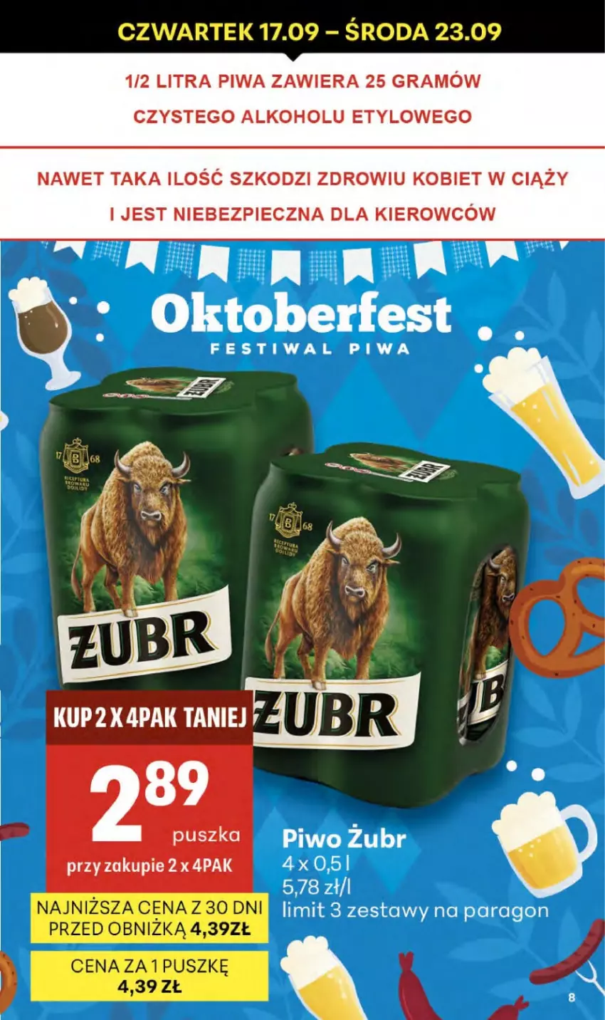 Gazetka promocyjna Delikatesy Centrum - Franczyza DC38 Czwartek - ważna 17.09 do 23.09.2026 - strona 8 - produkty: Gra, Piec, Piwa, Piwo