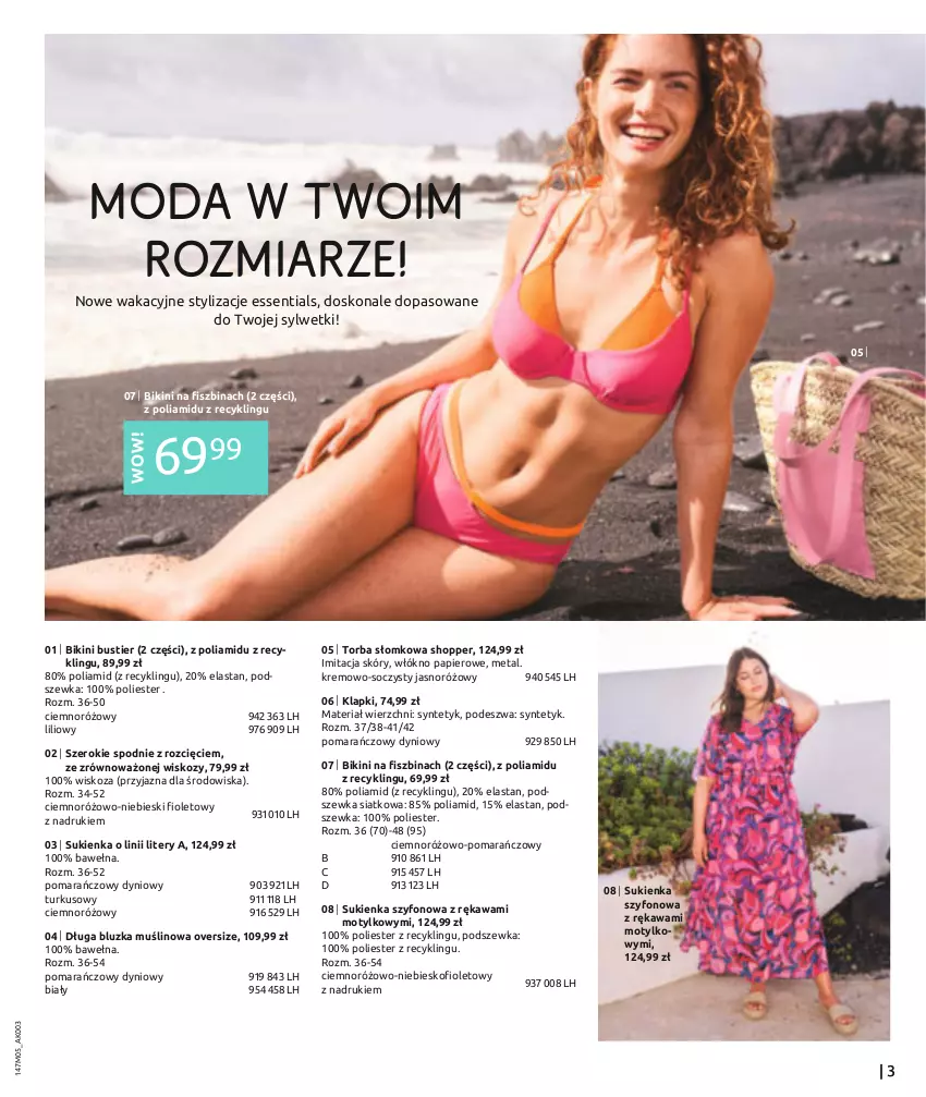 Gazetka promocyjna Bonprix - WYMARZONE WAKACJE - ważna 02.05 do 02.11.2023 - strona 5 - produkty: Bikini, Kawa, Klapki, Moda, Spodnie, Sukienka, Wełna