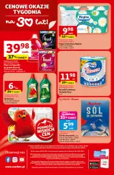 Gazetka promocyjna Auchan - Gazetka 30 Lat Supermarket Auchan Franczyza - Gazetka - ważna od 14.01 do 14.01.2026 - strona 4 - produkty: Sól, Por, Mus, Gin, Papier, Biohumus, Ręcznik kuchenny, Papier toaletowy, Ręcznik, Foxy, Zmywarki