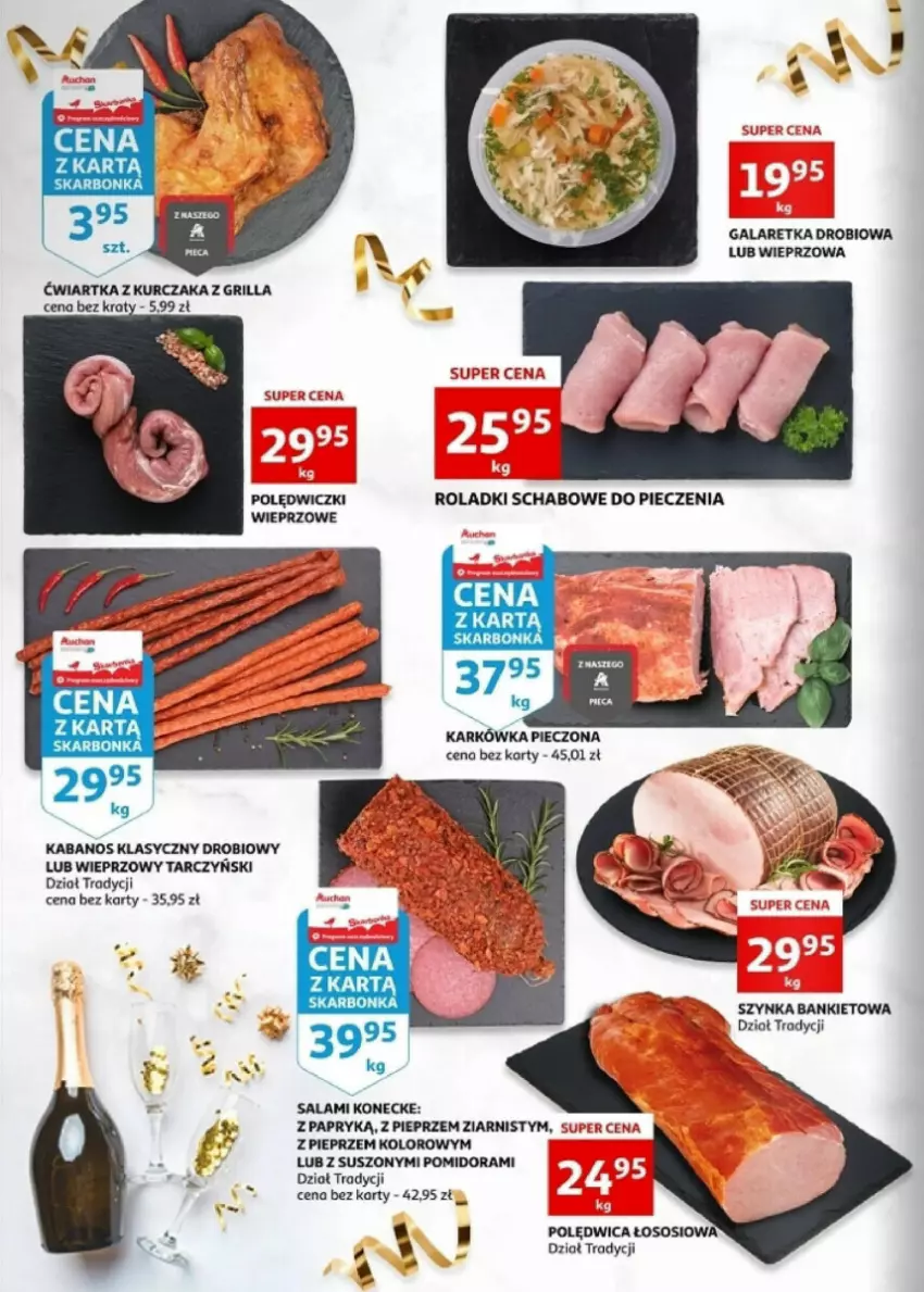 Gazetka promocyjna Auchan - ważna 27.12.2023 do 30.12.2024 - strona 2 - produkty: Gala, Galaretka, Grill, Kabanos, Kurczak, Piec, Pieprz, Polędwica, Salami, Sos, Szynka, Tarczyński