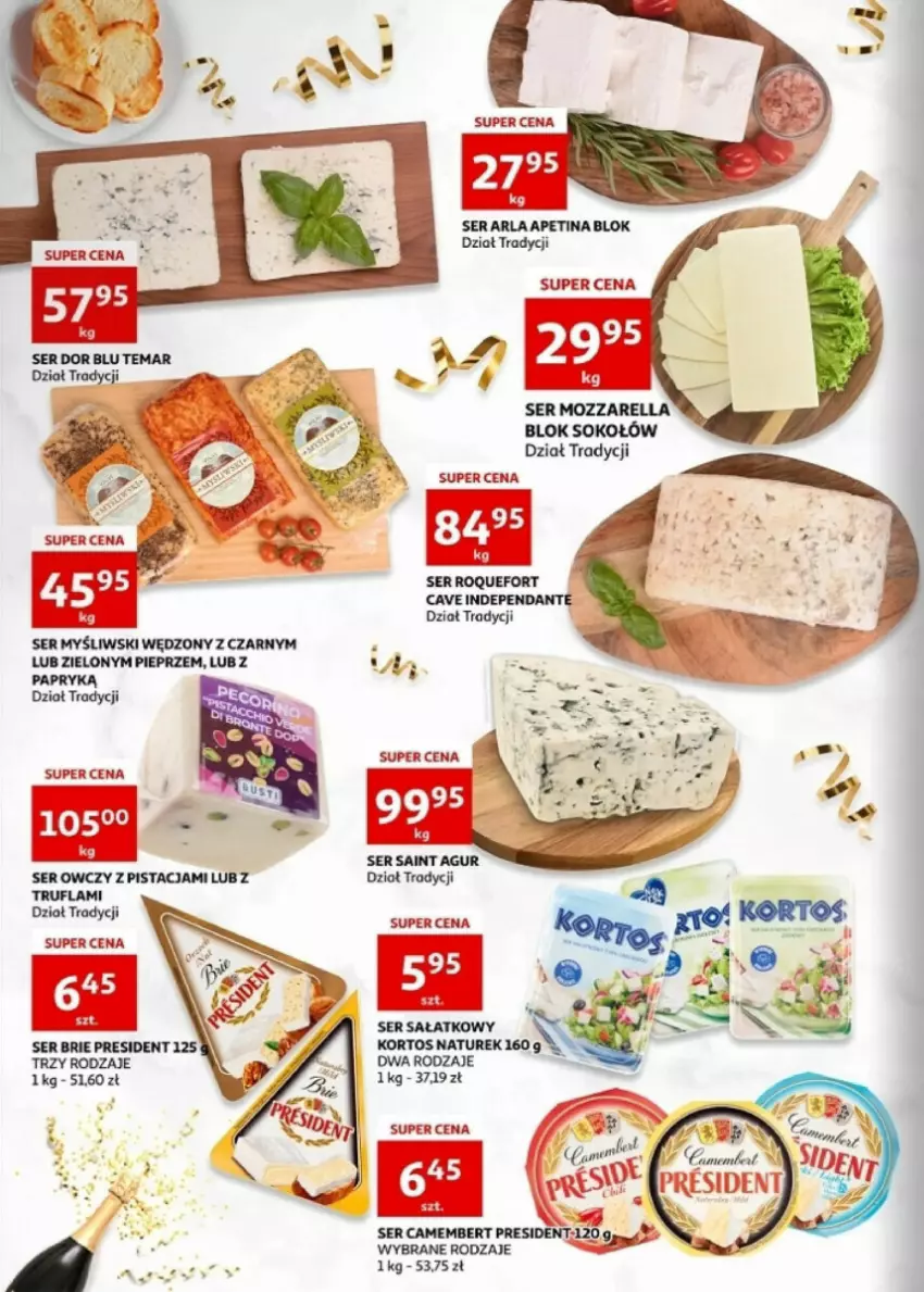 Gazetka promocyjna Auchan - ważna 27.12.2023 do 30.12.2024 - strona 4 - produkty: Camembert, NaTurek, Pieprz, Ser, Ser owczy, Sok, Sokołów