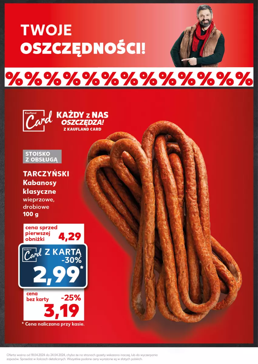 Gazetka promocyjna Kaufland - Kaufland - ważna 22.04 do 24.04.2024 - strona 13 - produkty: Kabanos, Tarczyński