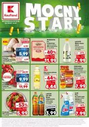 Gazetka promocyjna Kaufland - Kaufland - Gazetka - ważna od 24.04 do 24.04.2024 - strona 1 - produkty: Kurczak, Sos, Sok, Ser, Truskawki, Ice tea, Clin, Mlekovita, Lipton, Pulpety, Pudliszki, Napój niegazowany, Płyn do mycia, Olej słonecznikowy, Napój, Olej, Dania gotowe, Mleko, Fa