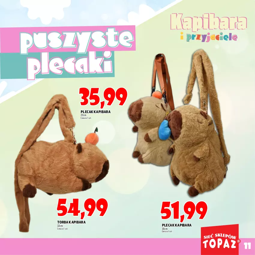 Gazetka promocyjna Topaz - Gazetka - ważna 24.09 do 08.10.2025 - strona 11 - produkty: Plecak, Torba