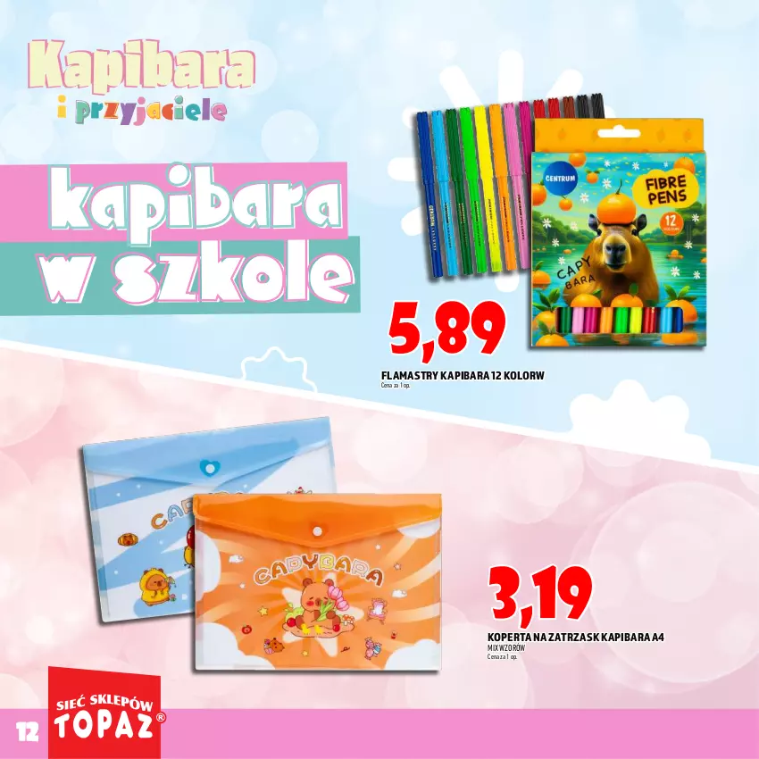 Gazetka promocyjna Topaz - Gazetka - ważna 24.09 do 08.10.2025 - strona 12 - produkty: Flamastry