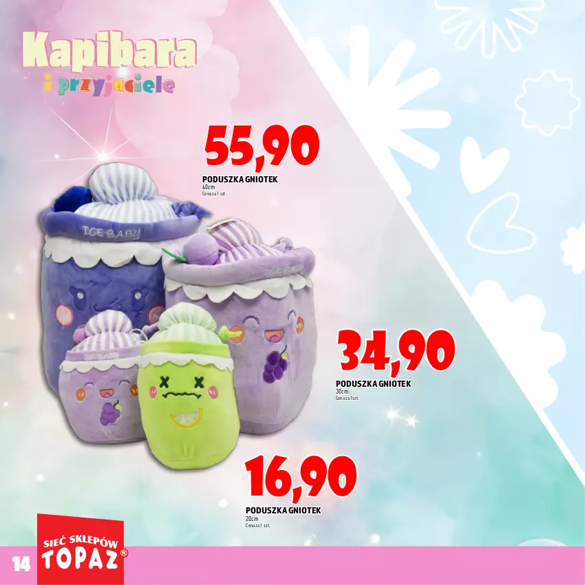 Gazetka promocyjna Topaz - Gazetka - ważna 24.09 do 08.10.2025 - strona 14 - produkty: Poduszka