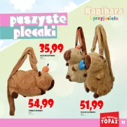 Gazetka promocyjna Topaz - Gazetka - Gazetka - ważna od 08.10 do 08.10.2025 - strona 11 - produkty: Plecak, Torba