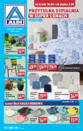 Gazetka promocyjna Aldi - Artykuły przemysłowe i tekstylia - Gazetka - ważna od 02.05 do 02.05.2025 - strona 1 - produkty: Krzesło ogrodowe, Sypialnia, Pościel, Sekator, Poszewka, Clogsy, Dzieci, Krzesło, Piżama, Osłonka, Fa
