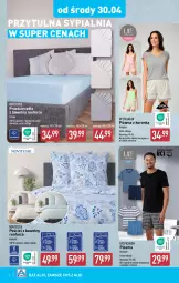 Gazetka promocyjna Aldi - Artykuły przemysłowe i tekstylia - Gazetka - ważna od 02.05 do 02.05.2025 - strona 4 - produkty: Sypialnia, Pościel, Poszewka, Prześcieradło, Wełna, Piżama, Fa