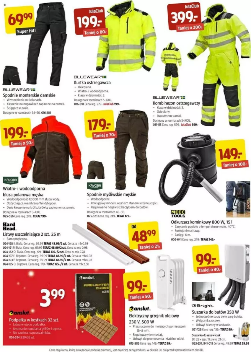 Gazetka promocyjna Jula - ważna 03.01 do 18.01.2024 - strona 4 - produkty: Anslut, Bluza, Bluza polarowa, Fa, Grzejnik, Haczyk, Kombinezon, Kurtka, LANA, Mola, Mop, Odkurzacz, Odkurzacz kominkowy, Olej, Por, Rum, Sok, Spodnie, Stopp, Suszarka, Tera, Termos, Top