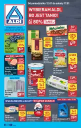 Gazetka promocyjna Aldi - Pełna oferta - Gazetka - ważna od 17.01 do 17.01.2027 - strona 1 - produkty: Kurczak, Krakus, Ser, Gra, Papier, Kawa ziarnista, Jaja, Mięsne specjały, Dallmayr, Kawa mielona, Kawa, Szynka konserwowa, Dres, Szynka, Czekolada mleczna, Ręcznik, Czekolada, Płyn do spryskiwaczy, Masło, Jaja z wolnego wybiegu, Fa