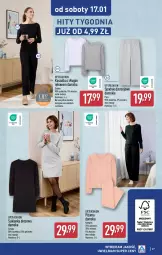 Gazetka promocyjna Aldi - Pełna oferta - Gazetka - ważna od 17.01 do 17.01.2027 - strona 27 - produkty: Kosz, Koszulka, Dres, Wełna, Spodnie, Sukienka, Piżama, Fa