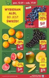 Gazetka promocyjna Aldi - Pełna oferta - Gazetka - ważna od 17.01 do 17.01.2027 - strona 3 - produkty: Pomarańcze, Winogrona, Wino, Mango, Grejpfrut