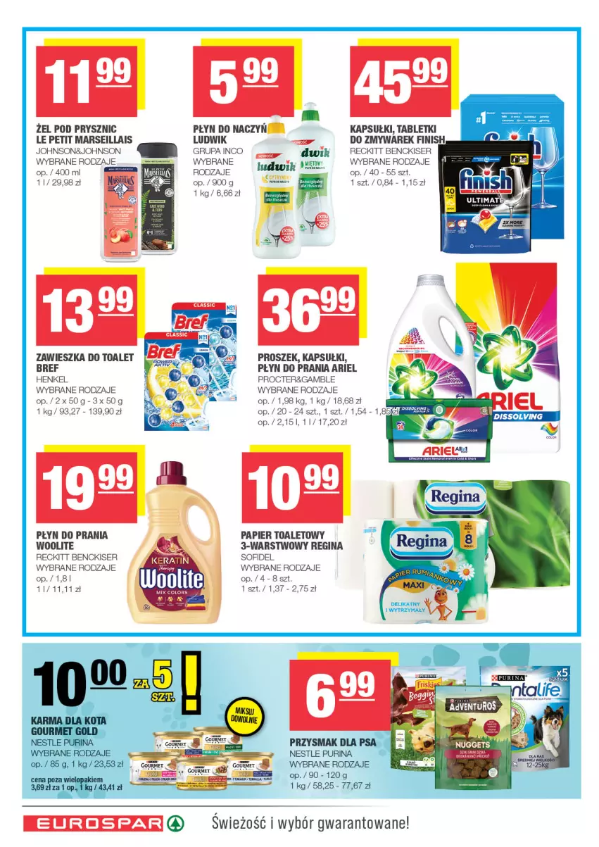 Gazetka promocyjna Spar - EuroSpar - ważna 09.03 do 19.03.2025 - strona 12 - produkty: Ariel, Bref, Gin, Ludwik, Mars, Papier, Papier toaletowy, Płyn do prania, Ser, Tablet, Woolite