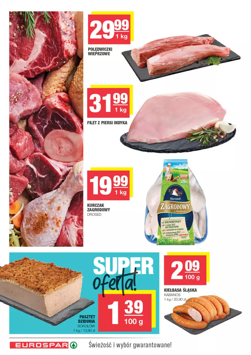 Gazetka promocyjna Spar - EuroSpar - ważna 09.03 do 19.03.2025 - strona 6 - produkty: Filet z piersi indyka, Kabanos, Kiełbasa, Kiełbasa śląska, Kurczak, LG