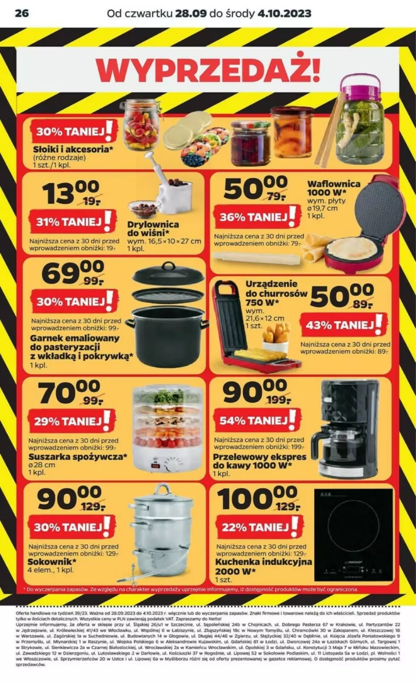 Gazetka promocyjna Netto - ważna 28.09 do 04.10.2023 - strona 2 - produkty: Fa, Garnek, Podlaski, Sok, Stock, Suszarka, Top