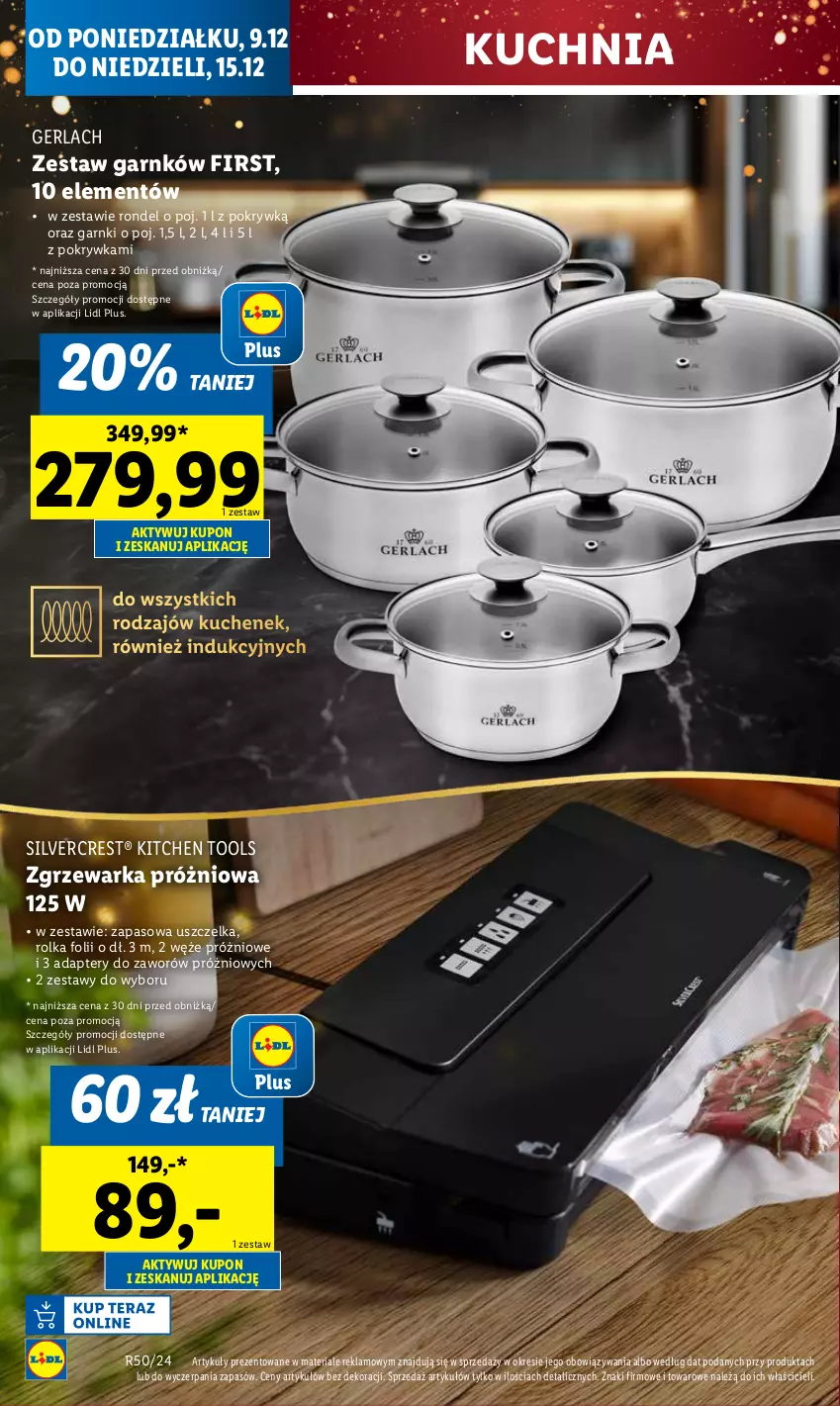 Gazetka promocyjna Lidl - GAZETKA - ważna 09.12 do 11.12.2024 - strona 16 - produkty: Kuchnia, Rondel, Silvercrest, Warka