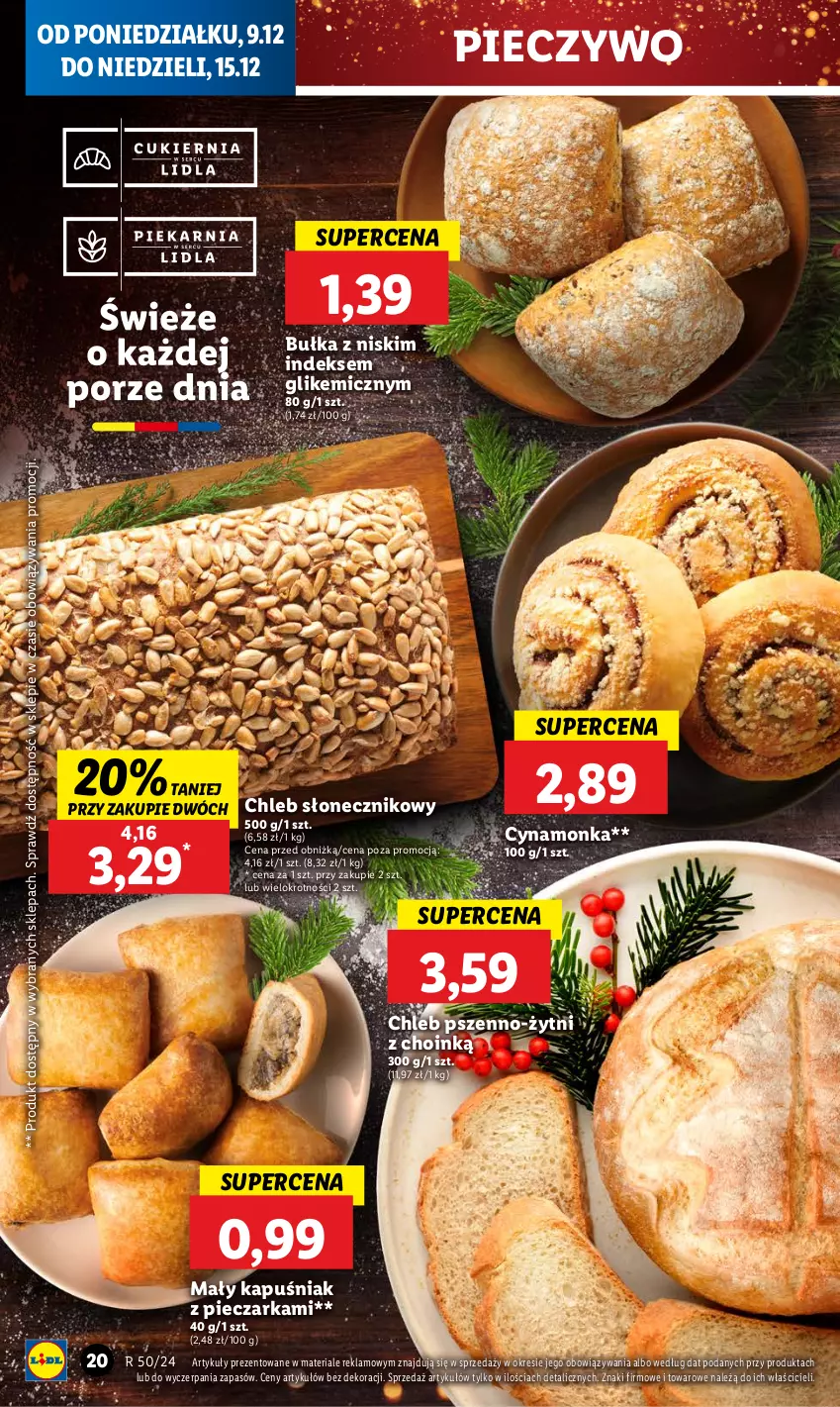 Gazetka promocyjna Lidl - GAZETKA - ważna 09.12 do 11.12.2024 - strona 24 - produkty: Bułka, Chleb, Piec, Pieczarka, Pieczywo