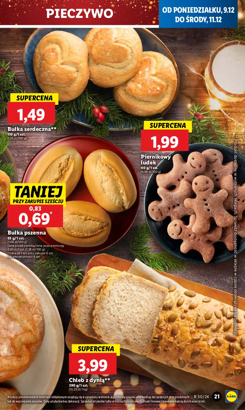 Gazetka promocyjna Lidl - GAZETKA - ważna 09.12 do 11.12.2024 - strona 25 - produkty: Bułka, Chleb, Dynią, Piec, Pieczywo, Piernik, Ser