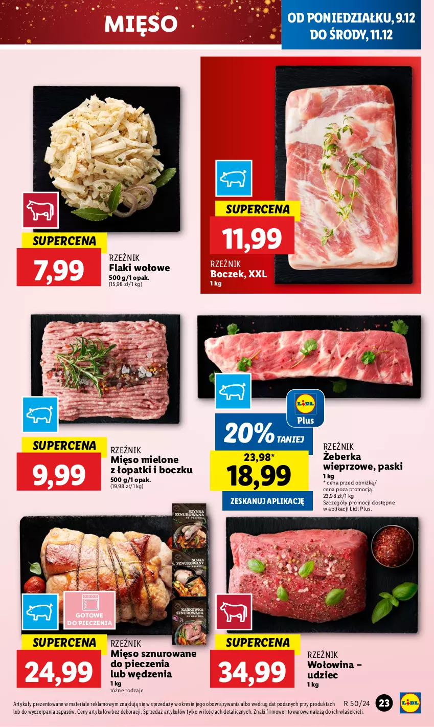 Gazetka promocyjna Lidl - GAZETKA - ważna 09.12 do 11.12.2024 - strona 27 - produkty: Boczek, Flaki, Flaki wołowe, Mięso, Mięso mielone, Piec, Wołowina