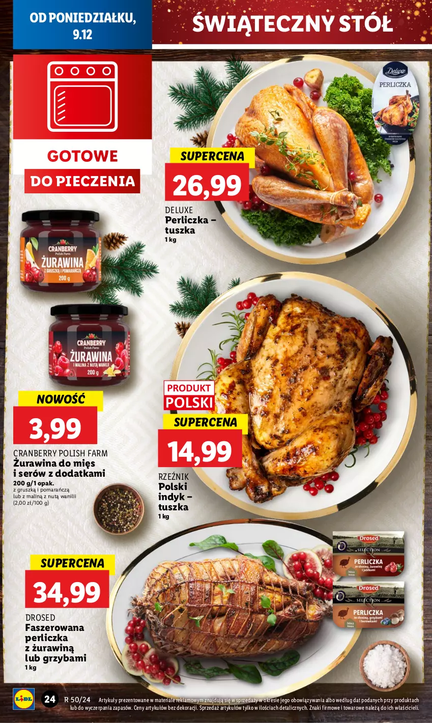 Gazetka promocyjna Lidl - GAZETKA - ważna 09.12 do 11.12.2024 - strona 28 - produkty: Fa, Perliczka, Piec, Ser, Stół, Tusz