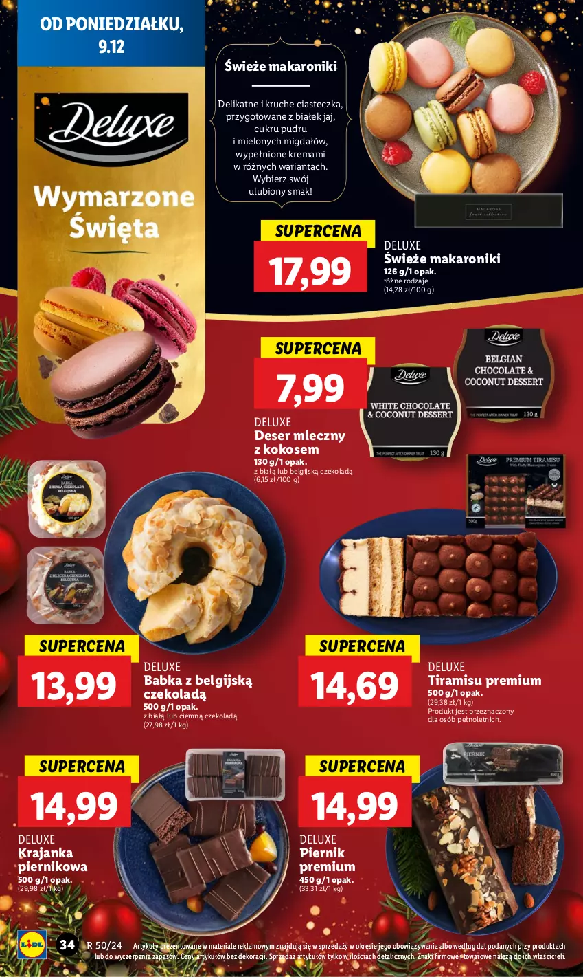 Gazetka promocyjna Lidl - GAZETKA - ważna 09.12 do 11.12.2024 - strona 38 - produkty: Babka, Deser, Deser mleczny, Kokos, LG, Makaron, Piernik, Ser