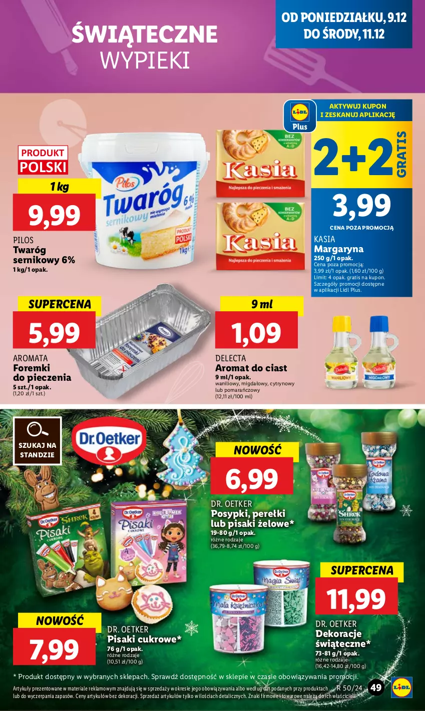 Gazetka promocyjna Lidl - GAZETKA - ważna 09.12 do 11.12.2024 - strona 53 - produkty: Delecta, Dr. Oetker, Foremki, Gra, Kasia, Margaryna, Piec, Pilos, Ser, Twaróg