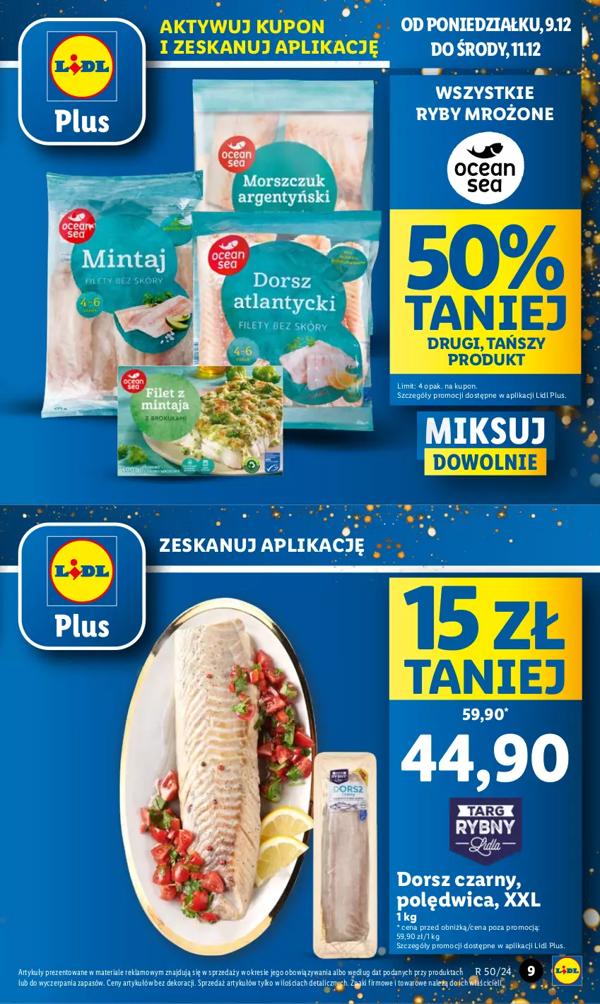 Gazetka promocyjna Lidl - GAZETKA - ważna 09.12 do 11.12.2024 - strona 9 - produkty: Dorsz, Polędwica