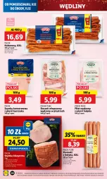 Gazetka promocyjna Lidl - GAZETKA - Gazetka - ważna od 11.12 do 11.12.2024 - strona 32 - produkty: Kurczak, Ser, Pur, Parówki, Parówki z indyka, Szynka konserwowa, Szynka, PIKOK, Boczek, Kabanos, Boczek wieprzowy