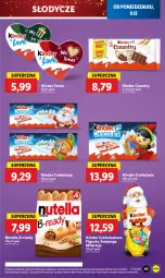 Gazetka promocyjna Lidl - GAZETKA - Gazetka - ważna od 11.12 do 11.12.2024 - strona 47 - produkty: Nutella, Ser, Czekolada, Kinder