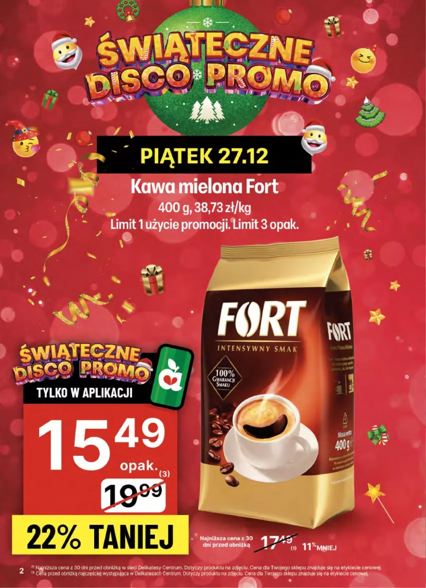 Gazetka promocyjna Delikatesy Centrum - NOWA GAZETKA Delikatesy Centrum od 26 grudnia! 26-31.12.2024 - ważna 26.12 do 31.12.2024 - strona 2 - produkty: Kawa, Kawa mielona