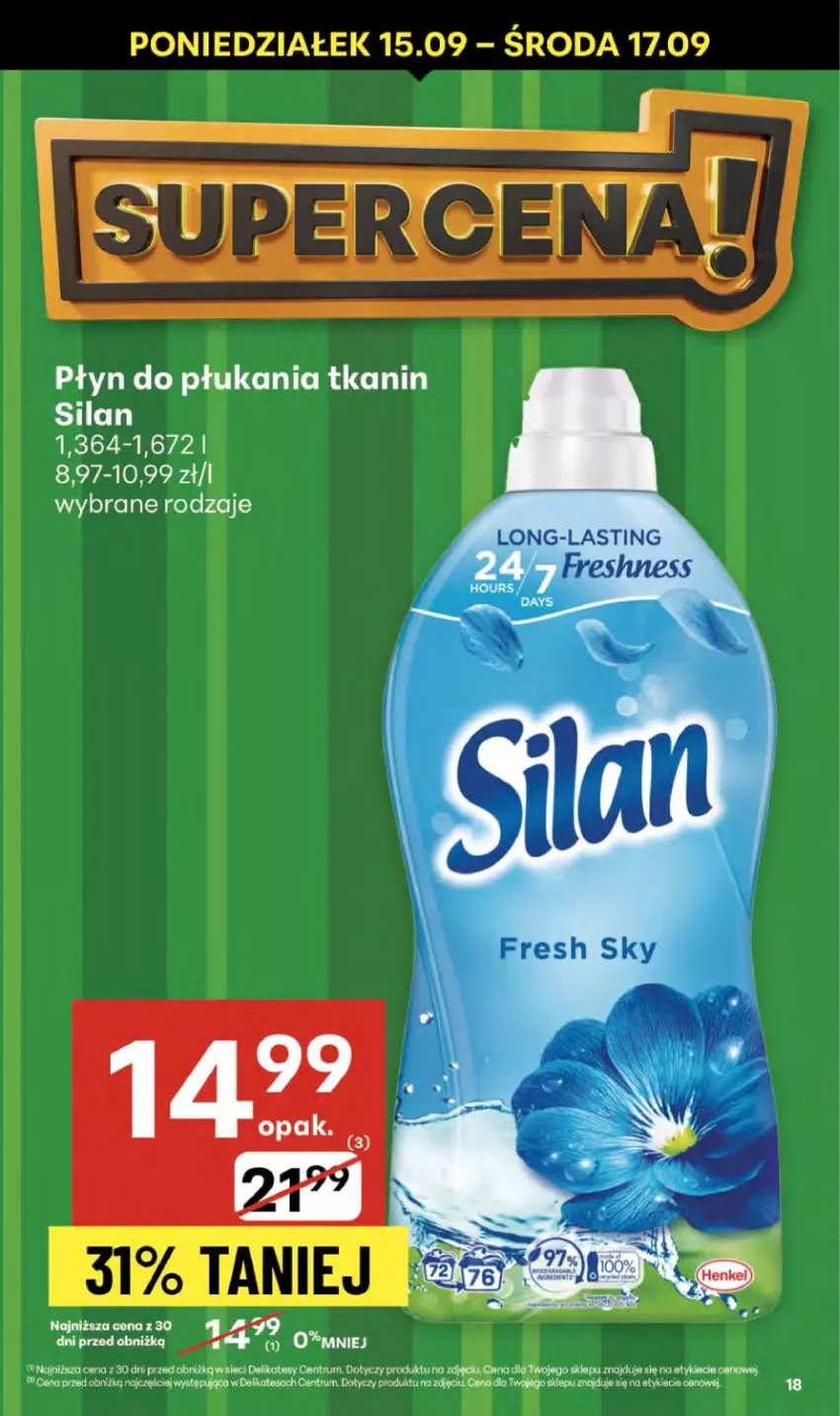 Gazetka promocyjna Delikatesy Centrum - Franczyza DC37 Czwartek - ważna 11.09 do 17.09.2025 - strona 18 - produkty: Silan