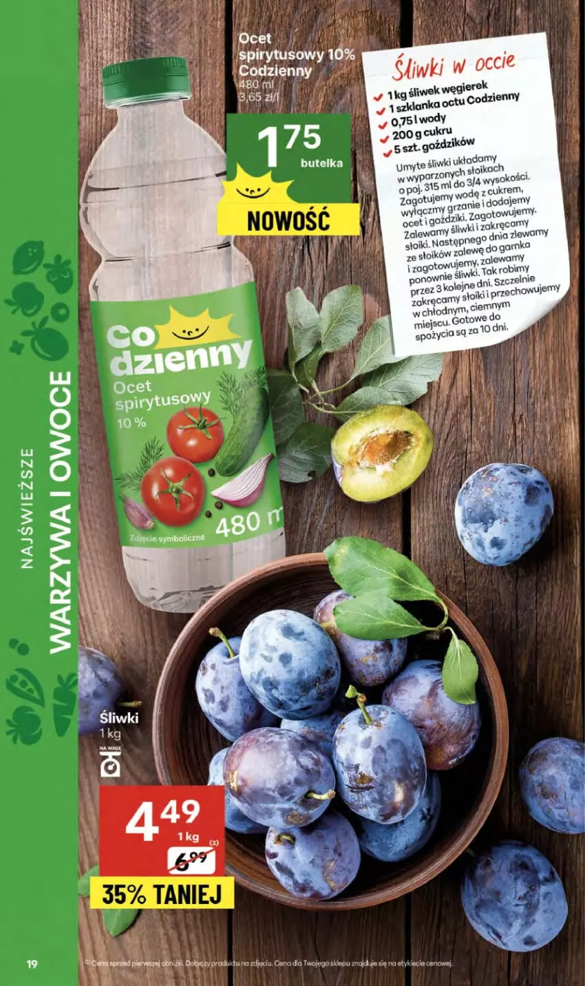 Gazetka promocyjna Delikatesy Centrum - Franczyza DC37 Czwartek - ważna 11.09 do 17.09.2025 - strona 19 - produkty: Owoce, Warzywa, Warzywa i owoce