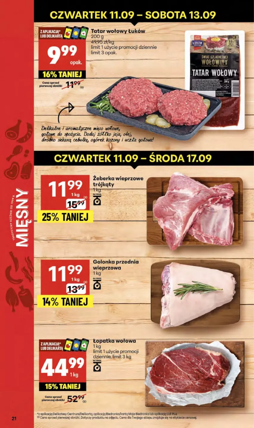 Gazetka promocyjna Delikatesy Centrum - Franczyza DC37 Czwartek - ważna 11.09 do 17.09.2025 - strona 21 - produkty: Dron, Jaja, Ogórek, Olej, Pur, Rum, Tatar wołowy, Wagi