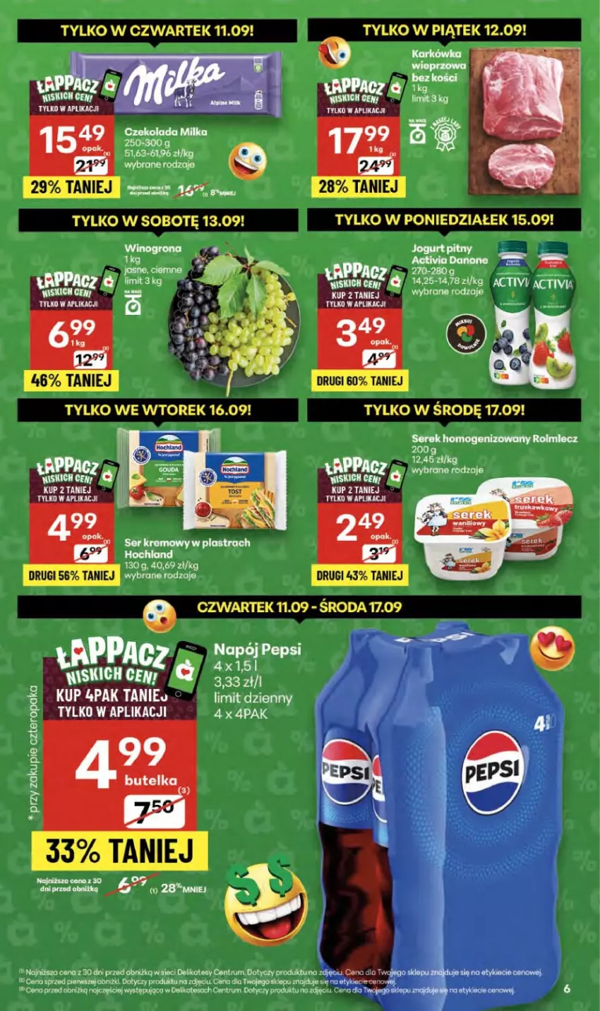 Gazetka promocyjna Delikatesy Centrum - Franczyza DC37 Czwartek - ważna 11.09 do 17.09.2025 - strona 6 - produkty: Mule, Napój, Pepsi