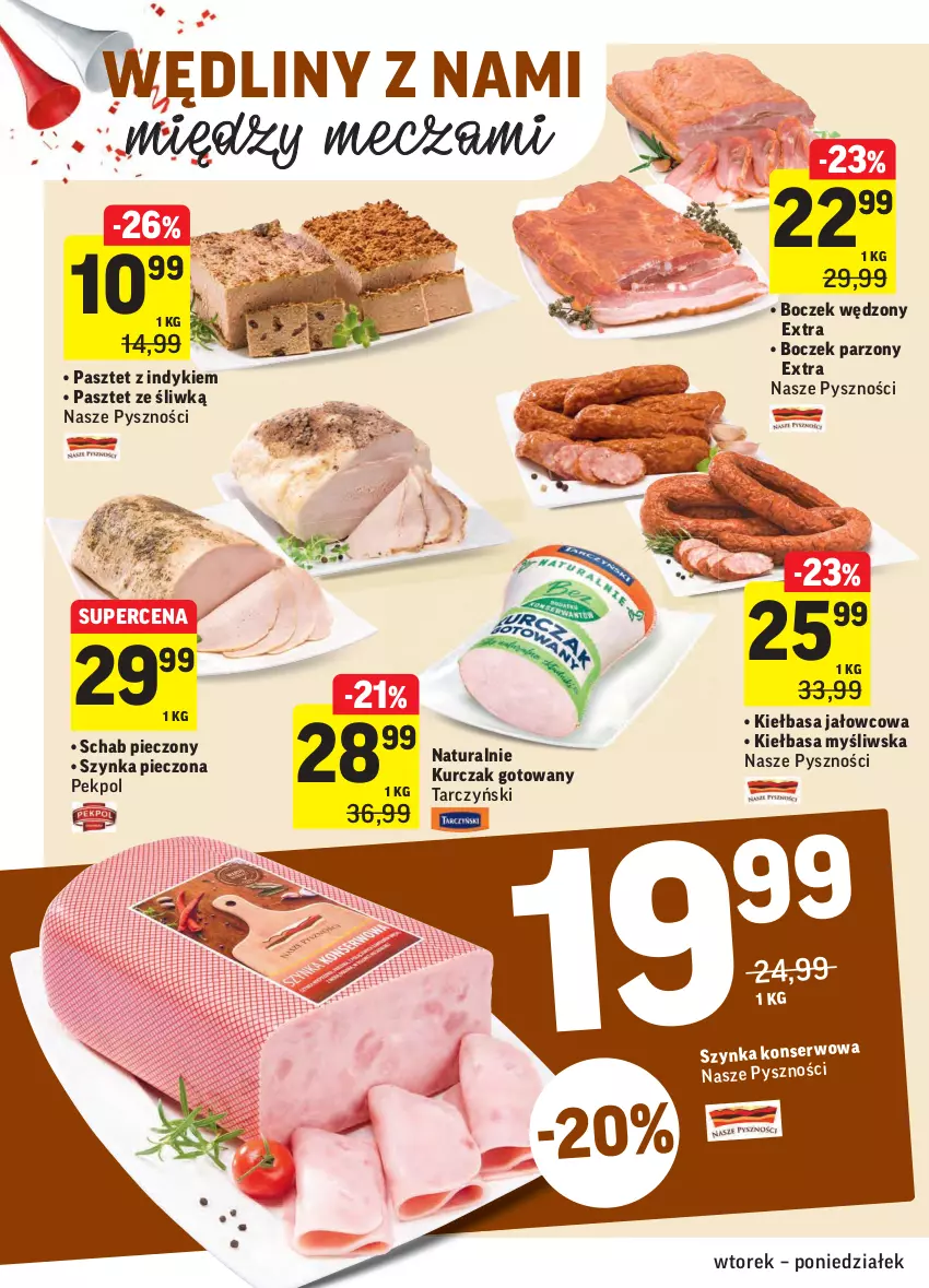 Gazetka promocyjna Intermarche - Gazetka promocyjna - ważna 29.06 do 05.07.2021 - strona 10 - produkty: Boczek, Kiełbasa, Kurczak, Kurczak gotowany, Pasztet, Pekpol, Piec, Schab pieczony, Ser, Szynka, Tarczyński