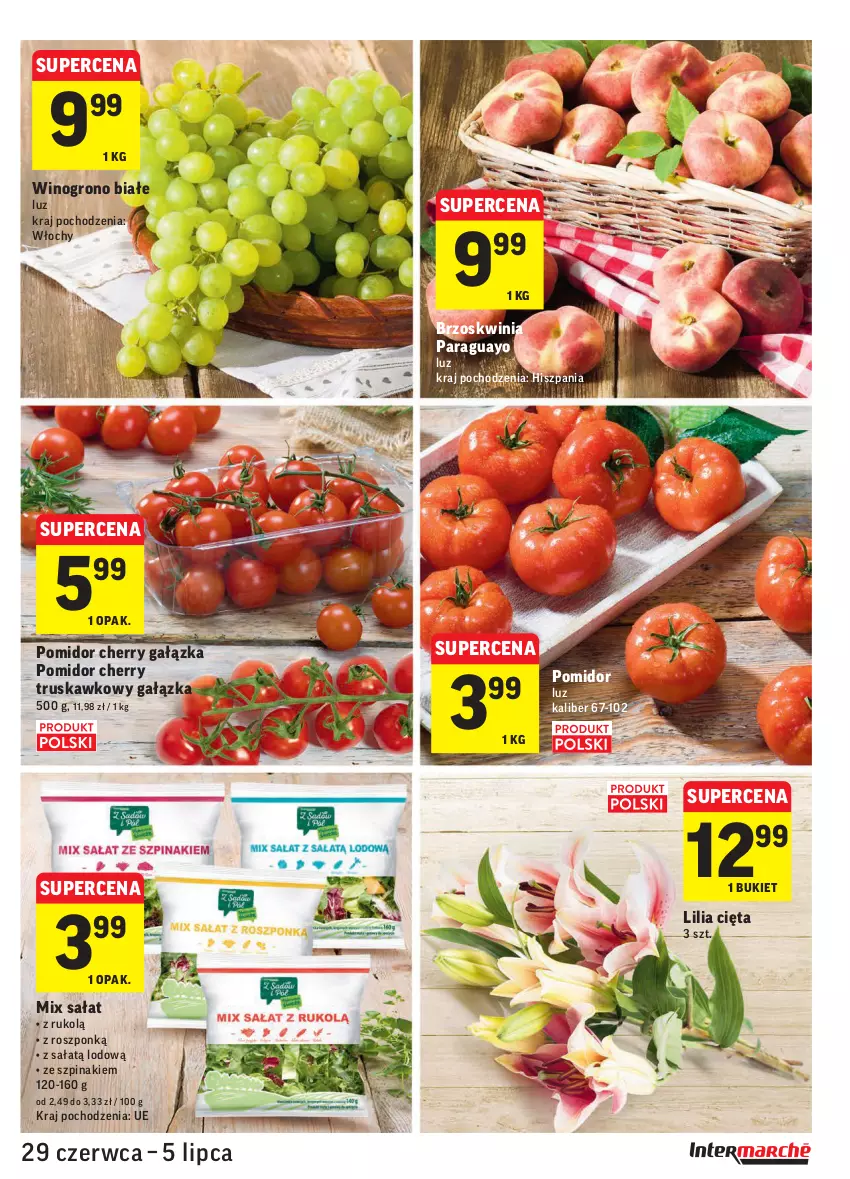 Gazetka promocyjna Intermarche - Gazetka promocyjna - ważna 29.06 do 05.07.2021 - strona 13 - produkty: Bukiet, Sałat, Szpinak, Wino