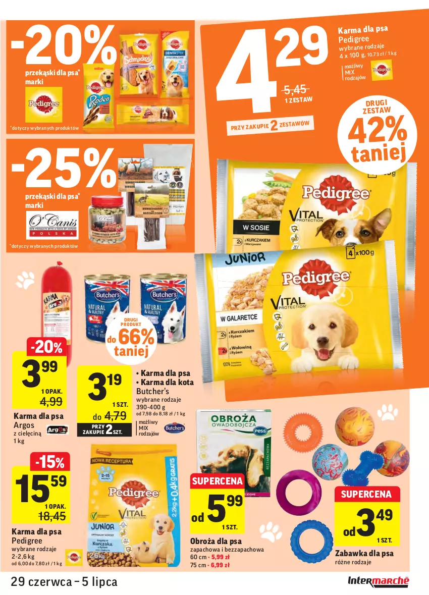 Gazetka promocyjna Intermarche - Gazetka promocyjna - ważna 29.06 do 05.07.2021 - strona 31 - produkty: Pedigree, Przekąski dla psa, Zabawka