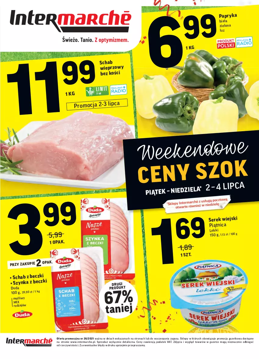 Gazetka promocyjna Intermarche - Gazetka promocyjna - ważna 29.06 do 05.07.2021 - strona 40 - produkty: Duda, Piątnica, Ser, Serek, Serek wiejski