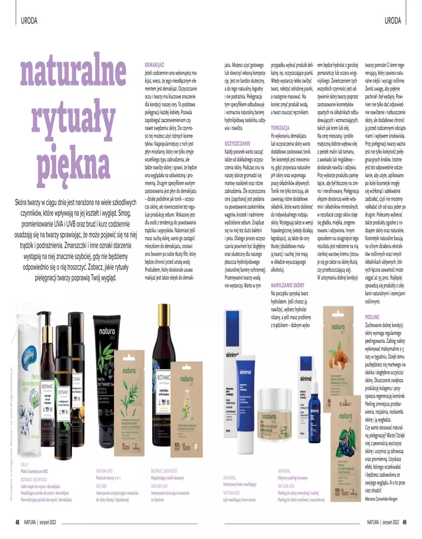 Gazetka promocyjna Drogerie Natura - Gazetka Drogerie Natura - ważna 01.08 do 31.08.2022 - strona 25 - produkty: Fa, Hydrolat, Kolagen, Makijaż, Mars, Olej, Peeling, Płaszcz, Płatki kosmetyczne, Płyn micelarny, Por, Ręcznik, Róża, Rum, Ser, Serum, Stek, Tonik