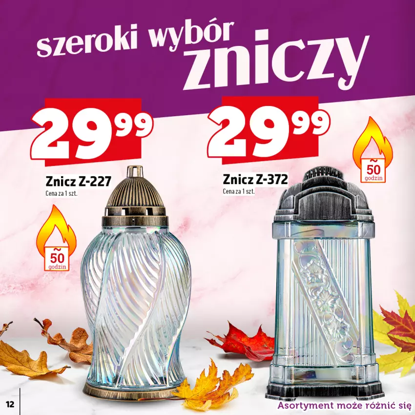 Gazetka promocyjna Topaz - Gazetka - ważna 29.09 do 31.10.2025 - strona 12 - produkty: Znicz
