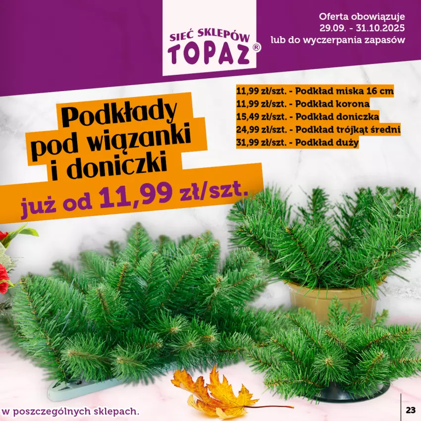 Gazetka promocyjna Topaz - Gazetka - ważna 29.09 do 31.10.2025 - strona 23