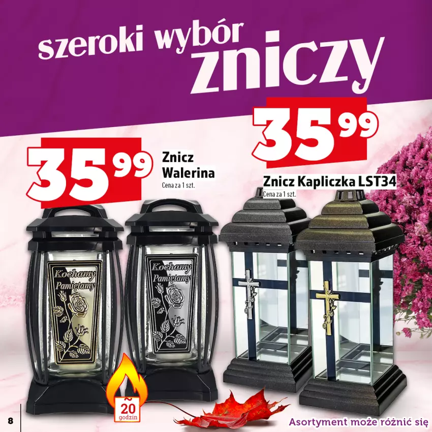 Gazetka promocyjna Topaz - Gazetka - ważna 29.09 do 31.10.2025 - strona 8 - produkty: Znicz