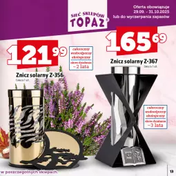 Gazetka promocyjna Topaz - Gazetka - Gazetka - ważna od 31.10 do 31.10.2025 - strona 13 - produkty: Znicz