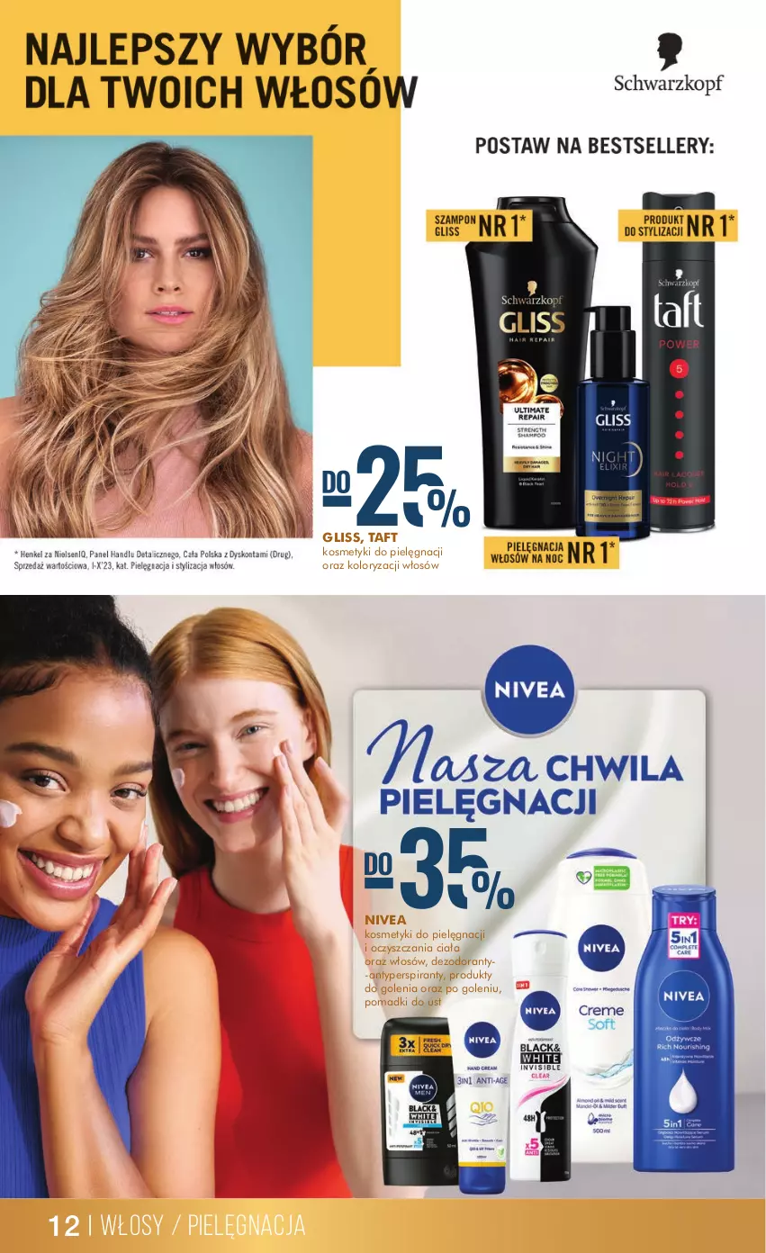 Gazetka promocyjna Super Pharm - Gazetka - ważna 15.02 do 28.02.2024 - strona 12 - produkty: Antyperspirant, Dezodorant, Kosmetyki do pielęgnacji, Nivea, Taft