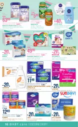 Gazetka promocyjna Super Pharm - Gazetka - Gazetka - ważna od 28.02 do 28.02.2024 - strona 16 - produkty: Ser, Pax, Pampers, Papier, Lactacyd, Pieluchy, Majtki, BoboVita, Kosmetyki do pielęgnacji, Tampony, Canpol, Ręcznik, Chusteczki, Tampax, Always, Podpaski, Carefree, Dzieci, Chusteczki do higieny, Pieluchomajtki, Nivea Baby, Wkładki, Nivea, BEBILON